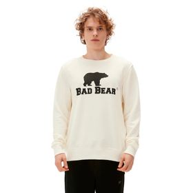 Bad Bear 220212007 Logo Beyaz Crewneck Erkek Kazak