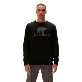 Bad Bear 220212007 Logo Siyah Crewneck Erkek Kazak