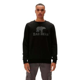 Bad Bear 220212007 Logo Siyah Crewneck Erkek Kazak