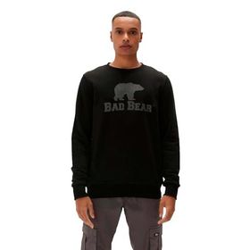 Bad Bear 220212007 Logo Siyah Crewneck Erkek Kazak