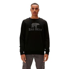 Bad Bear 220212007 Logo Siyah Crewneck Erkek Kazak