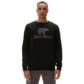 Bad Bear 220212007 Logo Siyah Crewneck Erkek Kazak