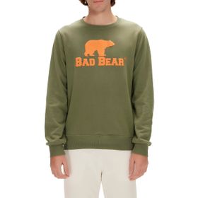 Bad Bear 220212007 Logo Yeşil Crewneck Erkek Kazak