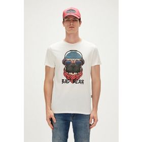 Bad Bear 23.01.07.010-C04 Krem Erkek T-Shirt