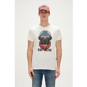 Bad Bear 23.01.07.010-C04 Krem Erkek T-Shirt