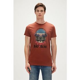 Bad Bear 23.01.07.010-C122 Kahverengi Erkek T-shirt