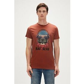 Bad Bear 23.01.07.010-C122 Kahverengi Erkek T-shirt