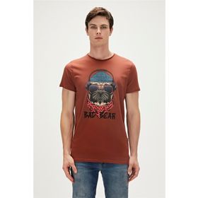 Bad Bear 23.01.07.010-C122 Kahverengi Erkek T-shirt