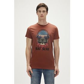 Bad Bear 23.01.07.010-C122 Kahverengi Erkek T-shirt