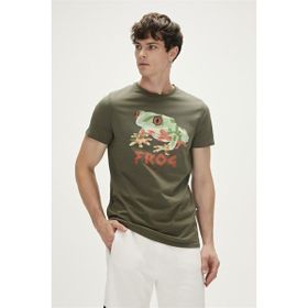 Bad Bear 23.01.07.011 Frog Haki Erkek T-Shirt