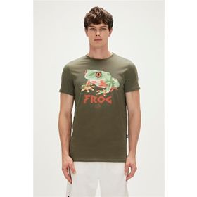 Bad Bear 23.01.07.011 Frog Haki Erkek T-Shirt