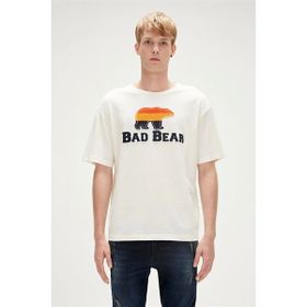 Bad Bear 23.01.07.027 Tripart Baskılı Beyaz Erkek T-Shirt