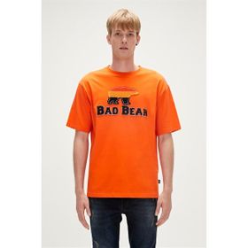Bad Bear 23.01.07.027 Tripart Baskılı Turuncu Erkek T-Shirt