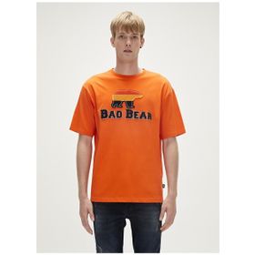 Bad Bear 23.01.07.027 Tripart Baskılı Turuncu Erkek T-Shirt