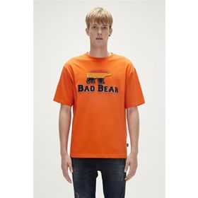 Bad Bear 23.01.07.027 Tripart Baskılı Turuncu Erkek T-Shirt