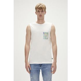 Bad Bear 23.01.23.004_MONSTERA TANK-TOP Beyaz Erkek Atlet