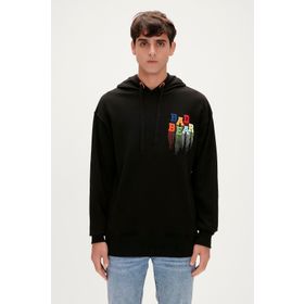 Bad Bear 23.02.12.005-C01 Rainbow Siyah Erkek Sweatshirt