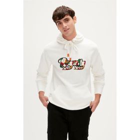 Bad Bear 23.02.12.006-C04 Royalty Beyaz Erkek Sweatshirt