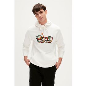 Bad Bear 23.02.12.006-C04 Royalty Beyaz Erkek Sweatshirt