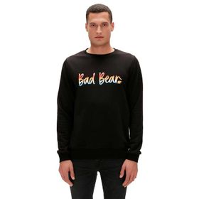 Bad Bear 23.02.12.016-C01 Manuscript Crewneck Erkek Siyah Sweatshirt