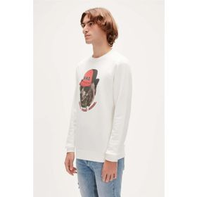 Bad Bear 23.02.12.019 Beyaz Rebel Crewneck Erkek Sweatshirt