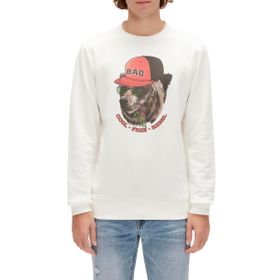 Bad Bear 23.02.12.019 Beyaz Rebel Crewneck Erkek Sweatshirt
