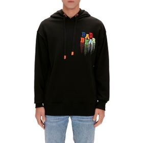 Bad Bear 230212005 Rainbow Siyah Hoodie Erkek Kazak