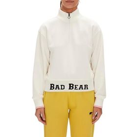 Bad Bear 230412004 Zoe Beyaz Half-Zip Sweatshirt Kadın Kazak