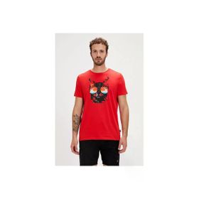 Bad Bear 24.01.07.011-C54 Manx Kırmızı Erkek T-shirt