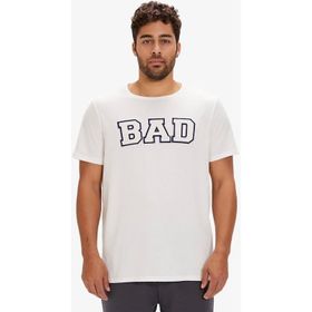 Bad Bear 24.01.07.036-C04 Felt Beyaz Erkek T-Shirt