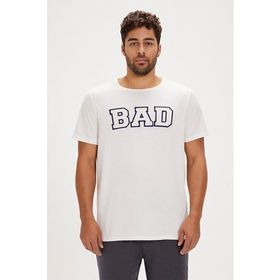 Bad Bear 24.01.07.036-C04 Felt Beyaz Erkek T-Shirt