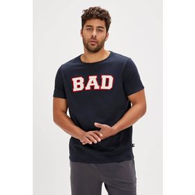 Bad Bear 24.01.07.036-C07 Felt Lacivert Erkek T-shirt