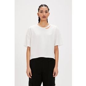Bad Bear Amanda Beyaz Basic Kadın T-shirt