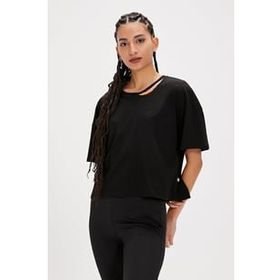 Bad Bear Amanda Siyah Basic Kadın T-shirt