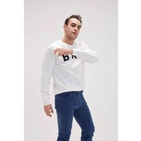 Bad Bear Bad Convex Crewneck Beyaz Erkek Sweatshirt