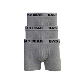Bad Bear Basıc 3'lü Gri Melanj Erkek Boxer