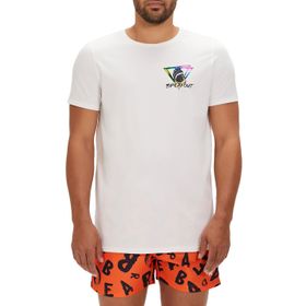 Bad Bear Bite Beyaz Baskılı Erkek T-shirt