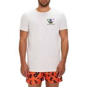 Bad Bear Bite Beyaz Baskılı Erkek T-shirt
