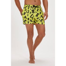 Bad Bear Bling Yeşil Baskılı Erkek Deniz Şortu