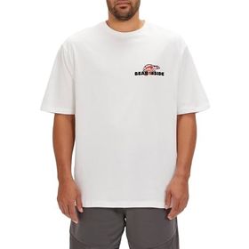 Bad Bear Chamelon Beyaz Baskılı Oversize Erkek T-shirt