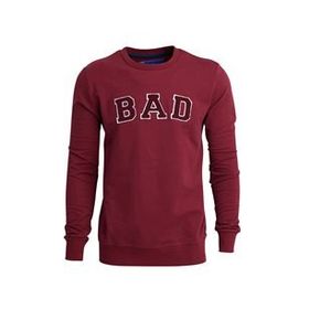 Bad Bear Convex Crewneck Bad Bordo Erkek Sweatshirt