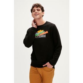 Bad Bear Crayon Crewneck Siyah Erkek Sweatshirt