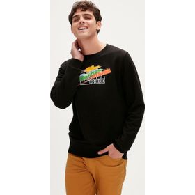 Bad Bear Crayon Crewneck Siyah Erkek Sweatshirt