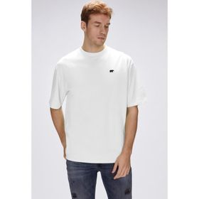 Bad Bear Damon Beyaz Erkek Oversize Tişört