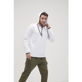 Bad Bear Defence Half Zip Beyaz Erkek Sweatshirt