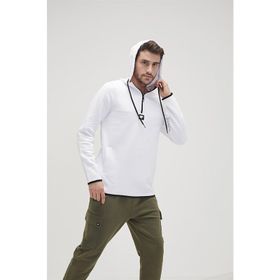 Bad Bear Defence Half Zip Beyaz Erkek Sweatshirt
