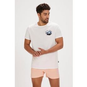 Bad Bear Dustin Beyaz Baskılı Erkek T-shirt
