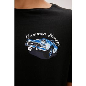 Bad Bear Dustin Siyah Baskılı Erkek T-shirt