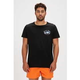 Bad Bear Dustin Siyah Baskılı Erkek T-shirt