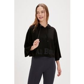 Bad Bear Ella Siyah Hoodie Kadın Sweatshirt